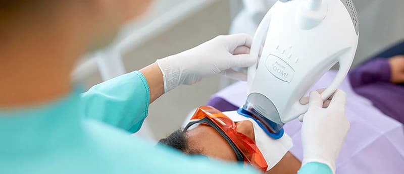 Zoom teeth whitening treatment